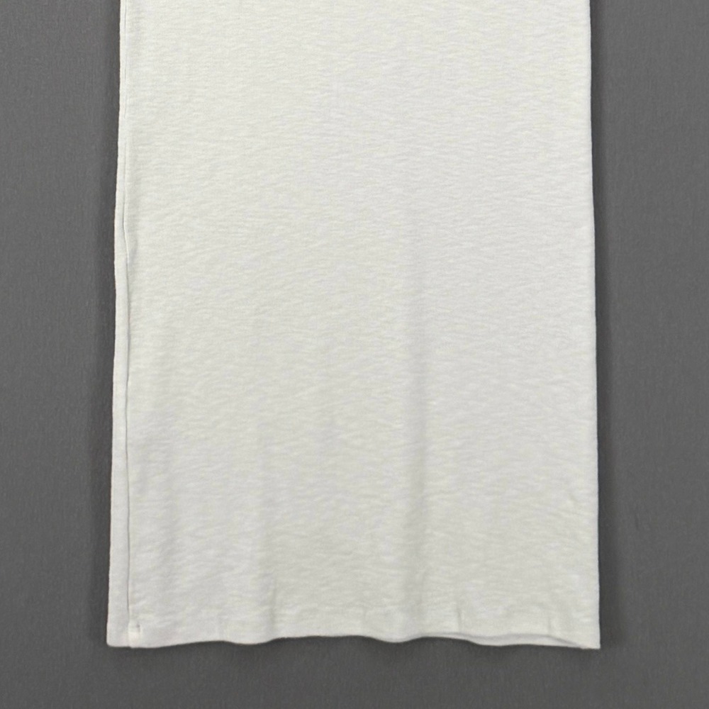 ENZA COSTA Textured Knit Sleeveless Maxi Dress Womens Small Off White Crew neck - Picture 11 of 16